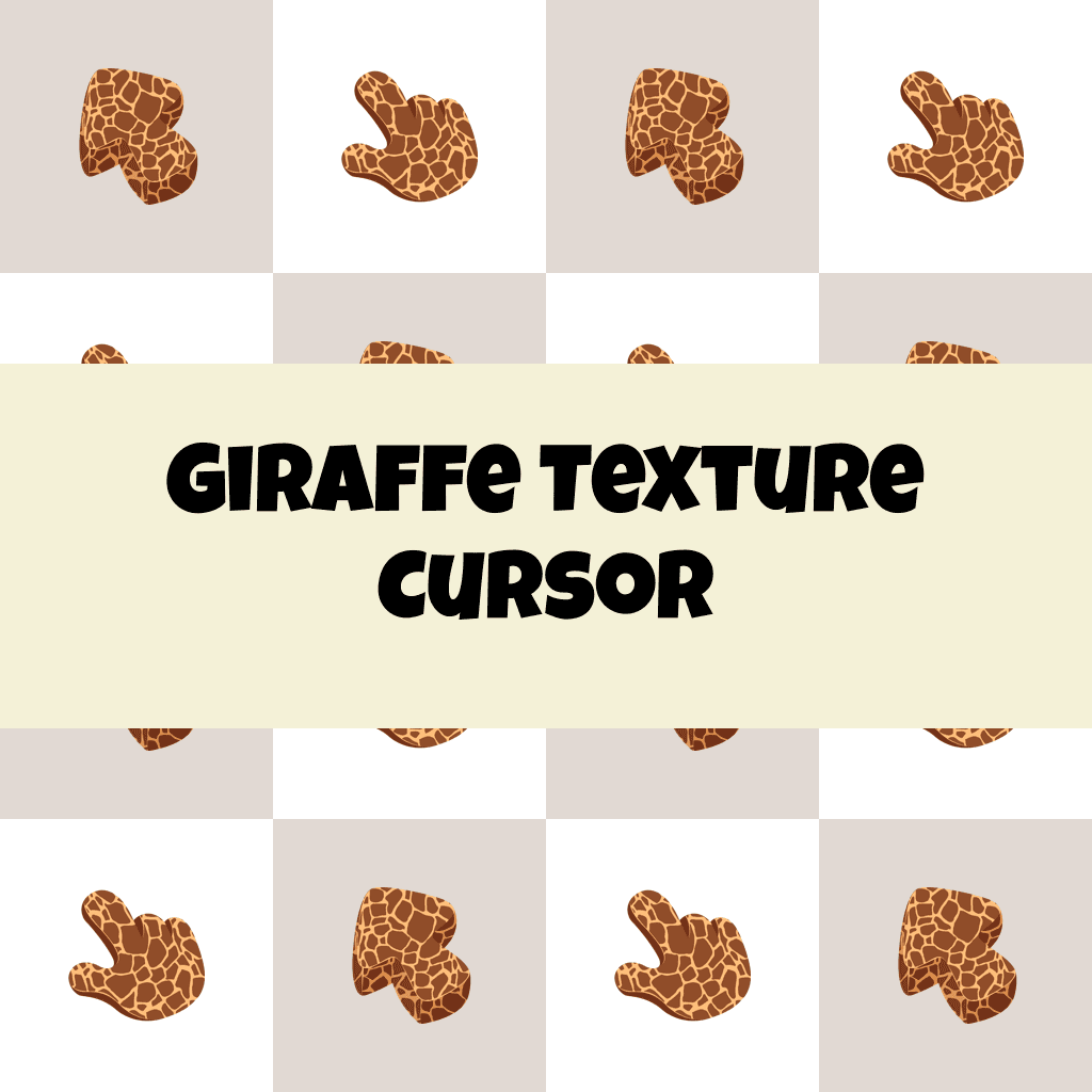 Preview Giraffe Texture cursor custom cursor pack